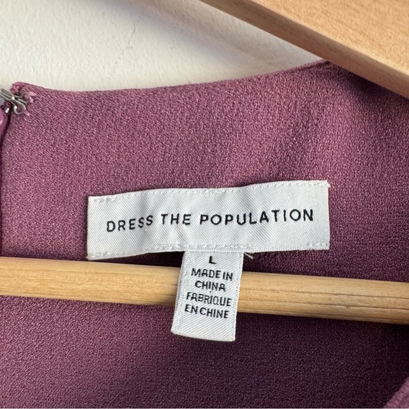 Dress The Population Purple Ruth Sheath Dress size large - Picture 6 of 12